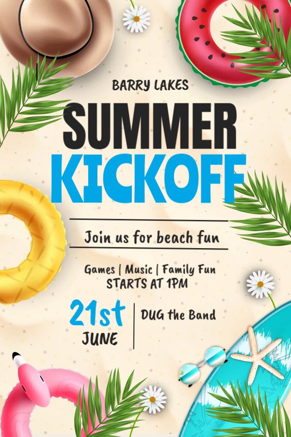 Barry Lakes Recreation - Barry Lakes Summer Kickoff On The Beach With Dug The Band
