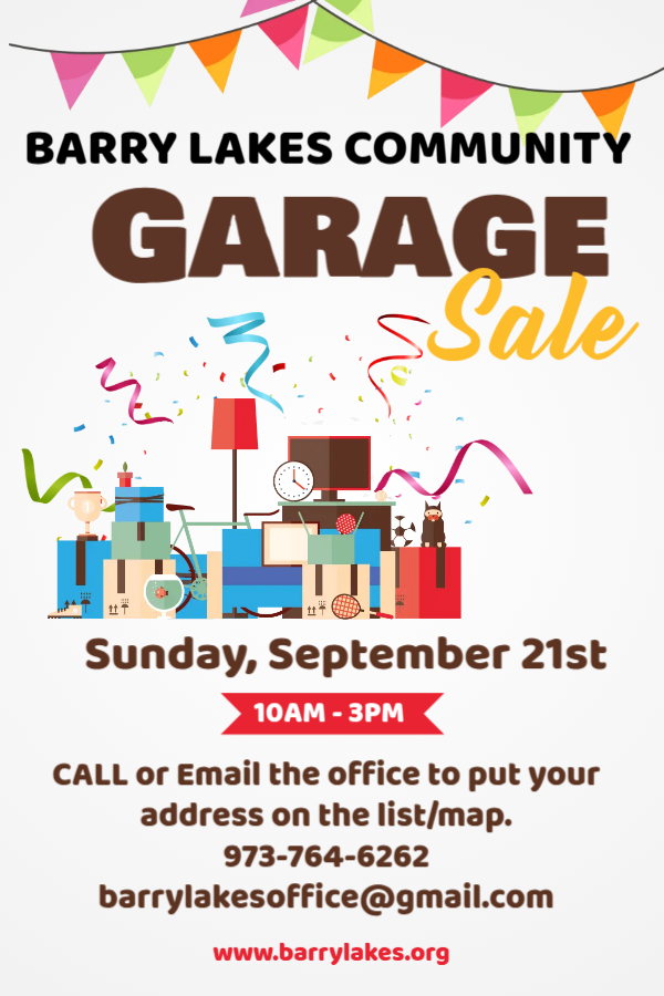 Barry Lakes Recreation - Barry Lakes Community Garage Sale